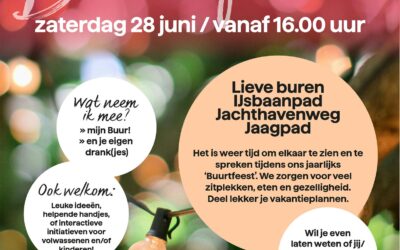 Er is weer een buurtfeest!
